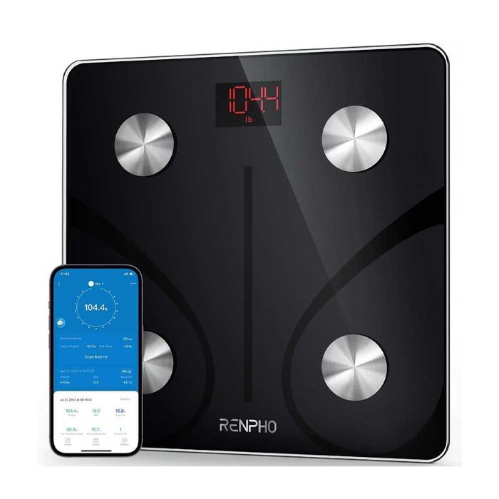 Smart Кантар Телесно Тегло с Bluetooth Кантар с Телесен Индекс до 180к