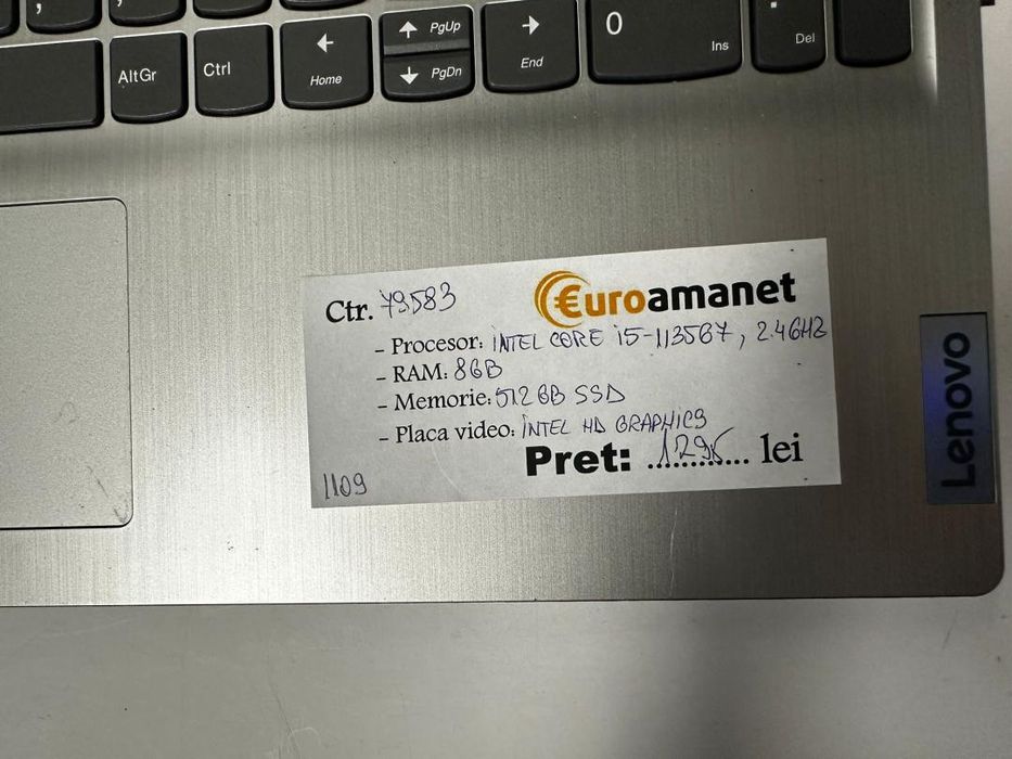 Laptop Lenovo Ideapad 3 15ITL05, IntelCore i5-11367 -T-