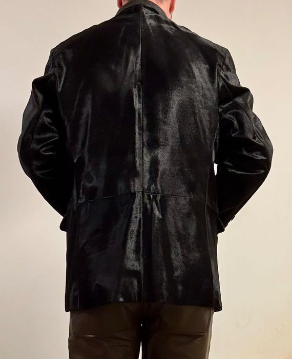 Мъжко яке от естествена кожа и косъм от пони