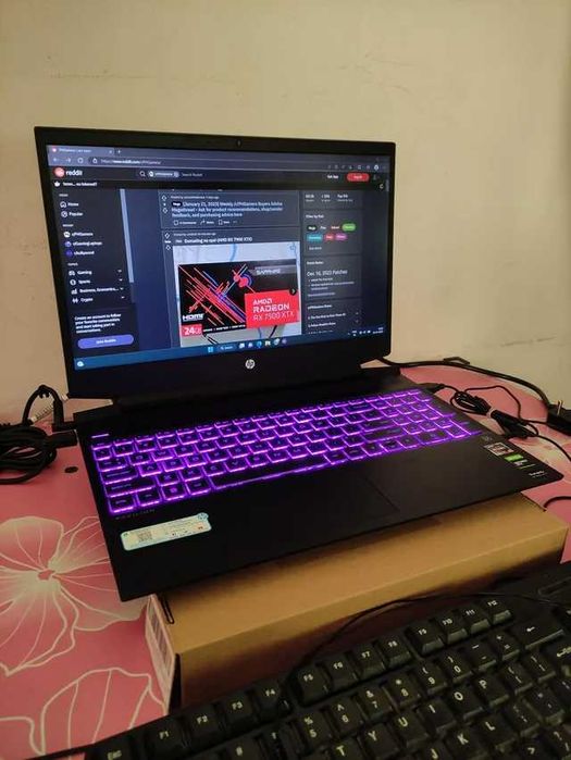 Laptop Gaming HP Ryzen 5600H 8GB SSD 512GB Video GTX 1650 4GB display 15.6 Nou Sigilat