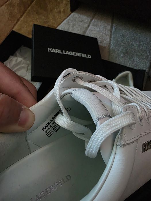 Кожени обувки Karl Lagerfeld