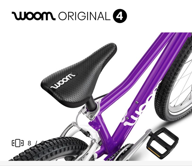 Woom 4, 20 ведосипед детский для девочек
