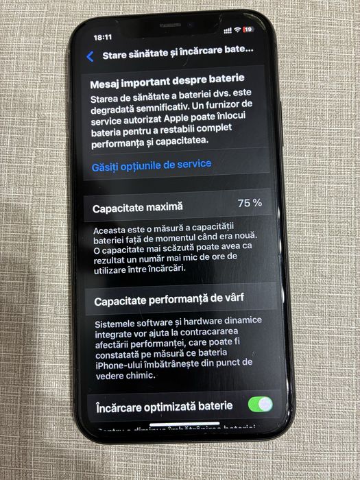 Iphone 11 256 GB black/negru