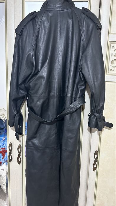 Кожанный плащ из 90/х