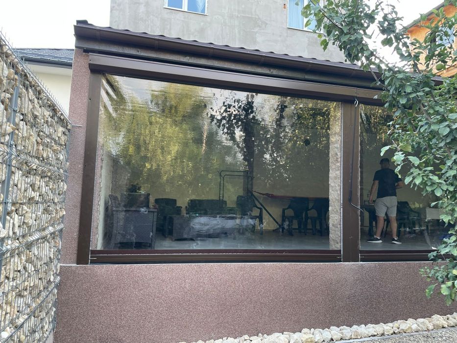 Închidere terase cu folie transparenta