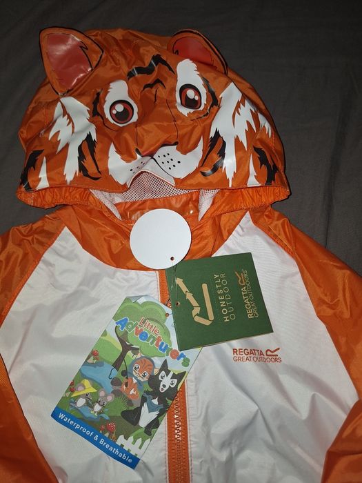 Salopetă ploaie Regatta, tigrișor, nouă cu etichetă