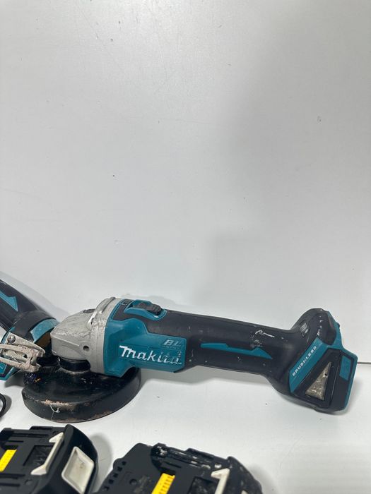 Makita Set Profesional 18V LXT – Flex DGA504 + Autofiletanta DFS452 + 2 Acumulatori + Incarcator