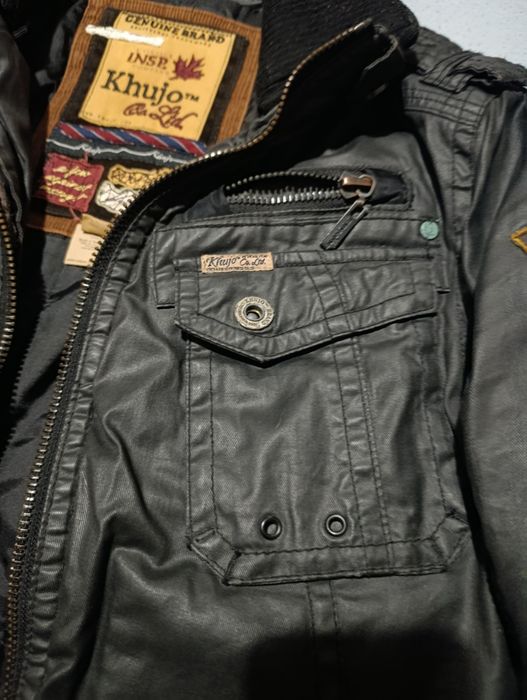 Стилно мъжко яке Khujo (Милитари стил) – Размер S, Като ново!