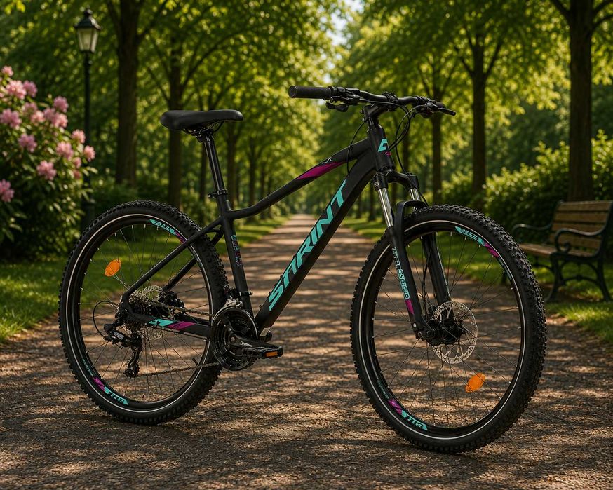 Планински велосипед Maverick Lady 27.5 Black Matte Reseda Violet