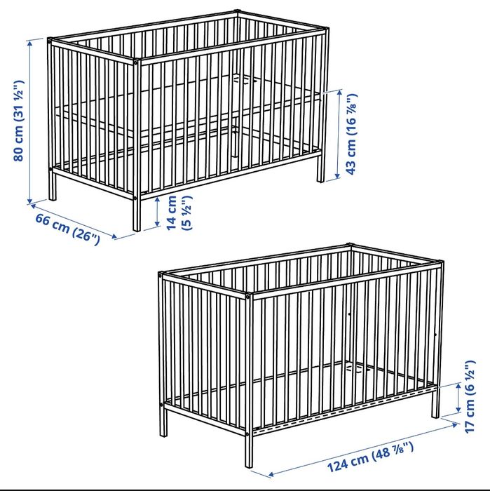 Pătuț din fag 60x120 (Singlar ikea) + saltea ( ikea) + protectie impermeabila si  cearceafuri