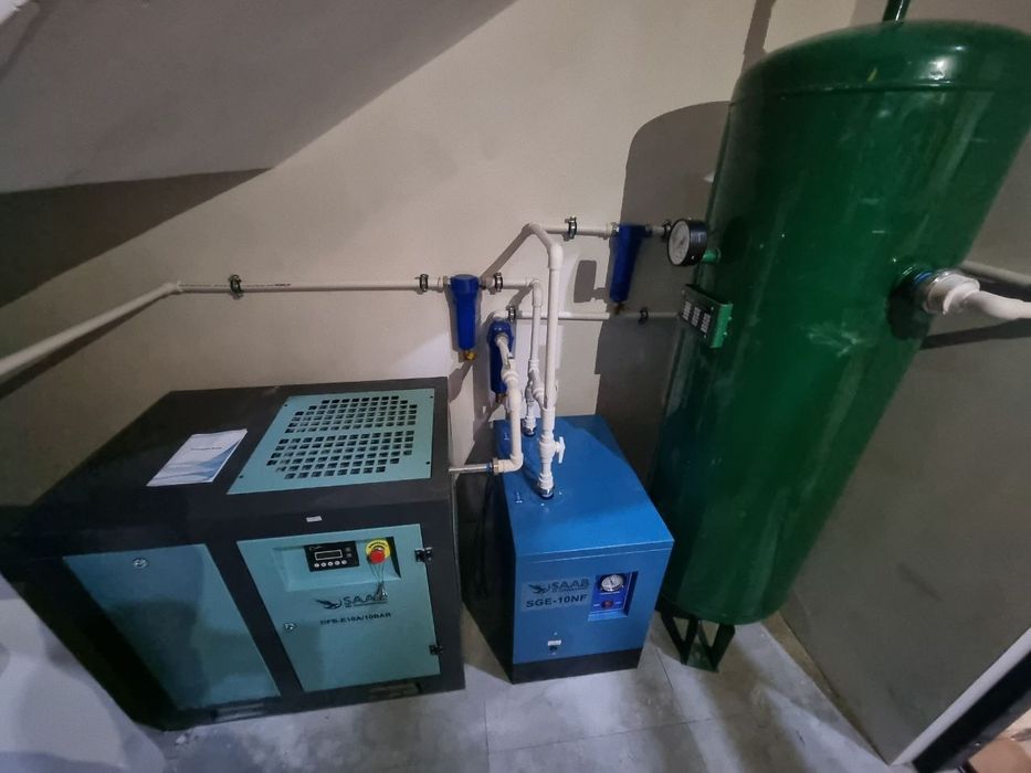 Винтовой воздушный компрессор инвертор 7.5кв vintovoy havo kompressor