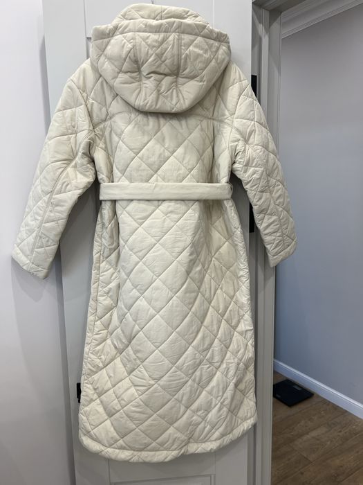 Стеганая длинная куртка