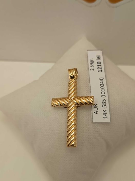Pandantiv Crucifix aur 14 Karate (2.69 grame) ID10344