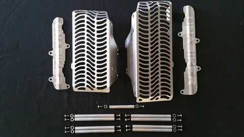 НОВИ UNABIKER Гардове за Радиатори KAWASAKI 17-19 KX250F