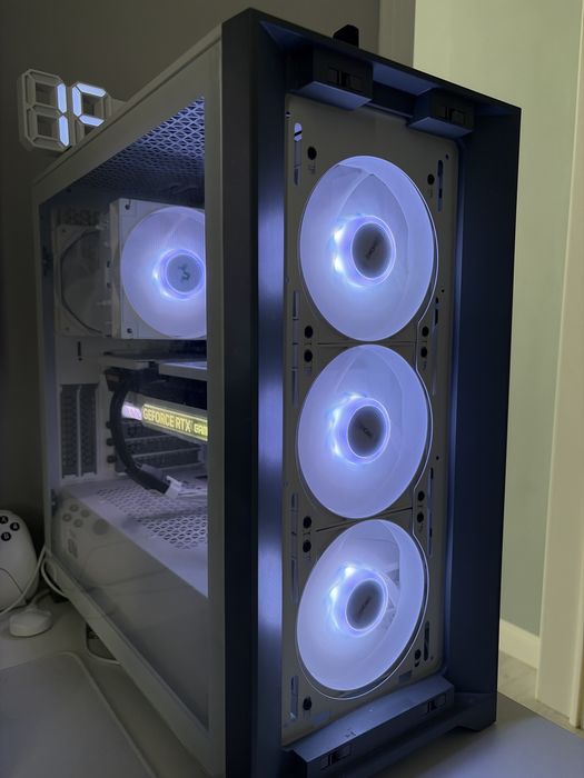 Корпус Corsair 4000D Airflow White + 3x DeepCool ARGB