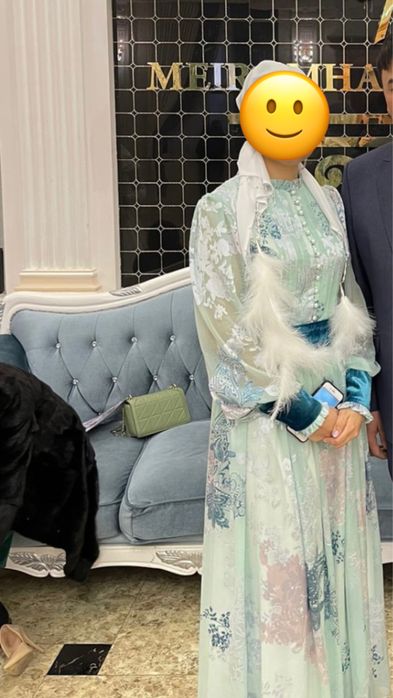 Платье шелк шифон с бархатными деталями