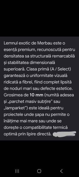 Parchet masiv exotic  50% din preț, calitate Premium