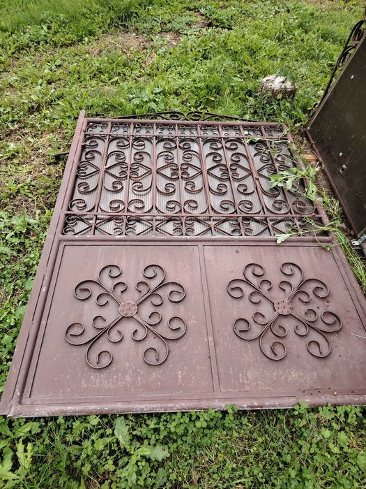 Poartă dublă cu 3 panouri de gard