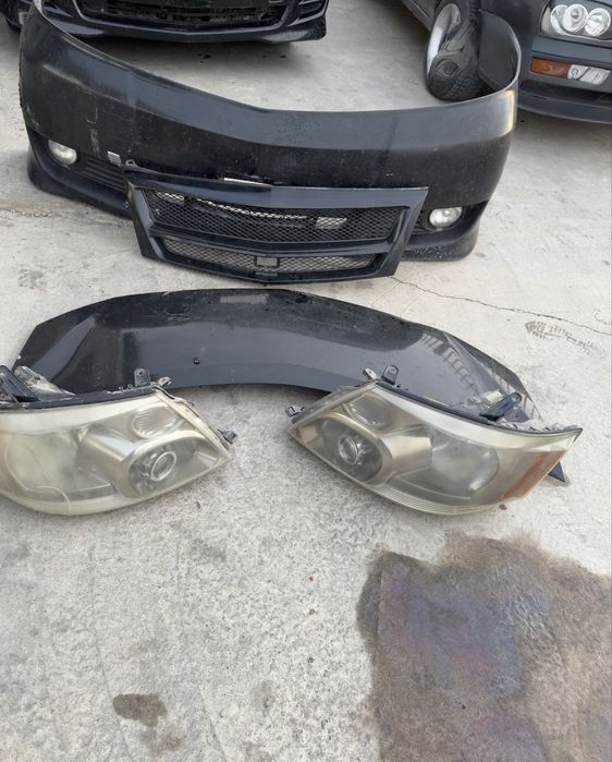 Бампер фары  радиатор решетка капот от алфарда