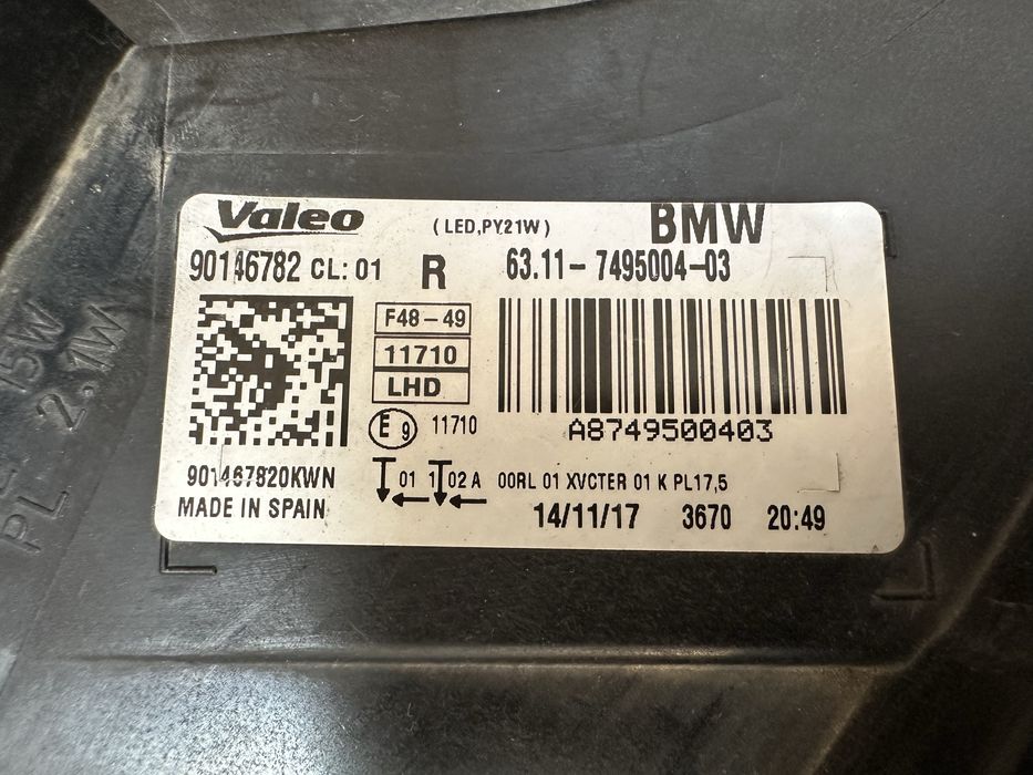 Far dreapta BMW X1 F48 Led : 7495004