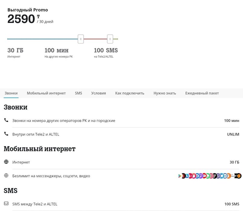 Промо тарифы на Tele2 и Altel