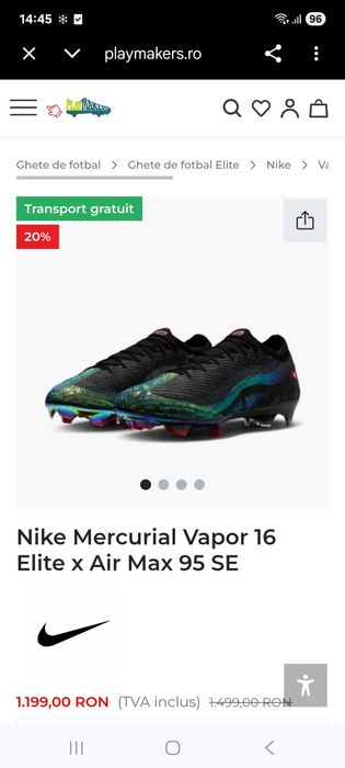 Nike  Mercurial mas 44