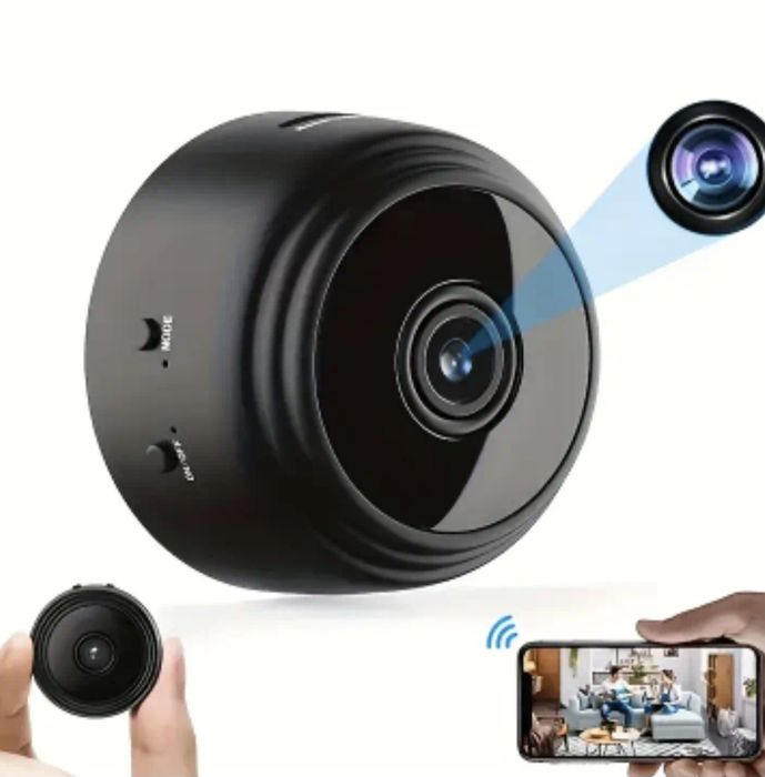 НАМАЛЕНИЕ! Мини безжична камера / с нощно виждане / магнитно захващане