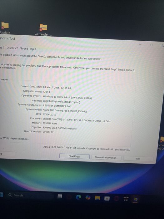 Laptop Gaming Asus Tuf F15