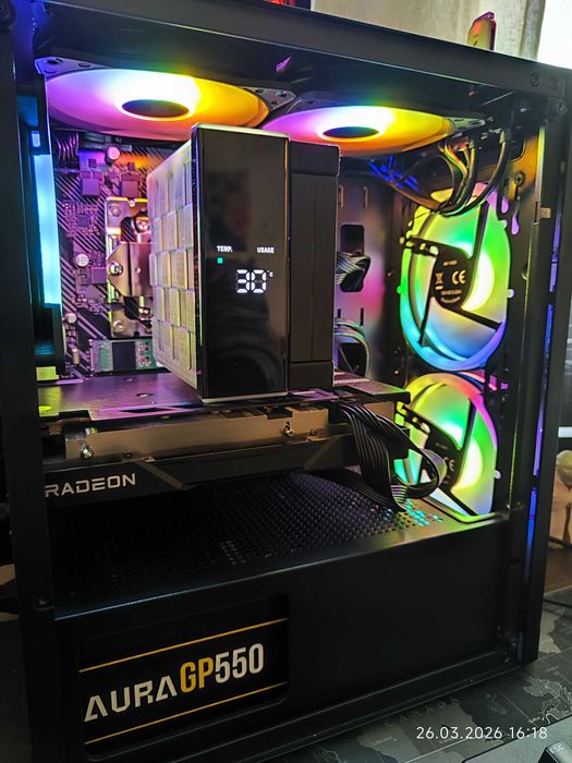 Геймърски i3 13100f, RX 6600 8GB, RAM 16GB DDR4 3200