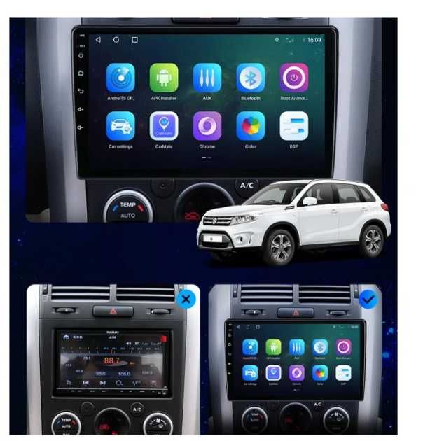 9-инчова мултимедия за SUZUKI Grand Vitara (2005–2011) Подарък камера