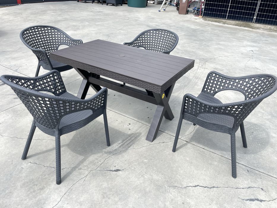 Set 4 scaune si masa Solid Terasa Marabella