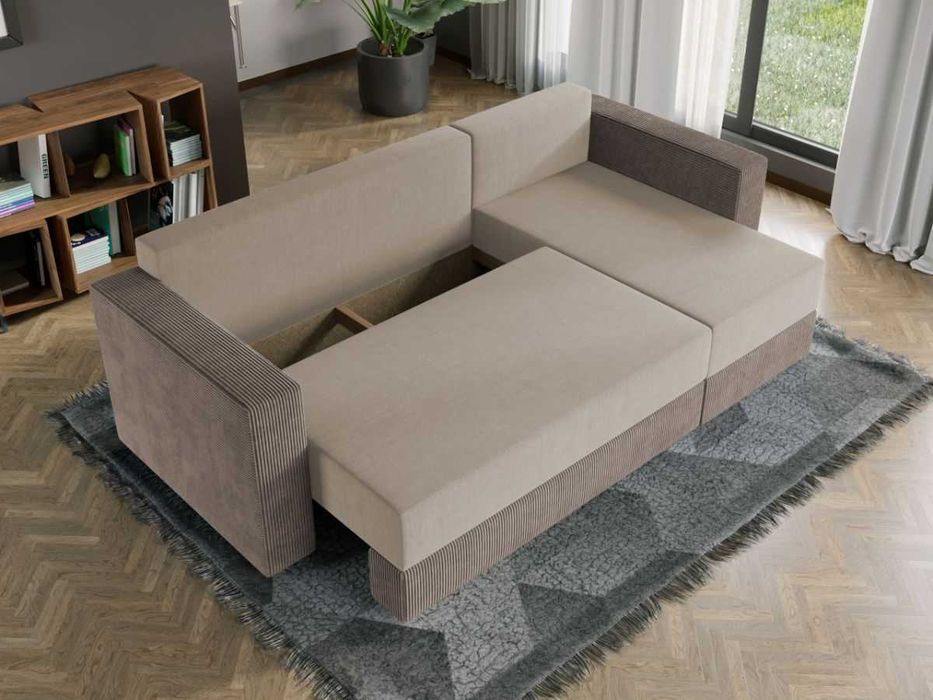 Coltar Extensibil Alfa Catifea Bej / Reiat Cappuccino