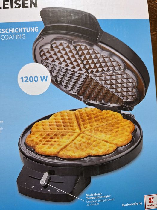 Aparat pentru 5 vafe / gofre , putere 1200W, strat antiaderent