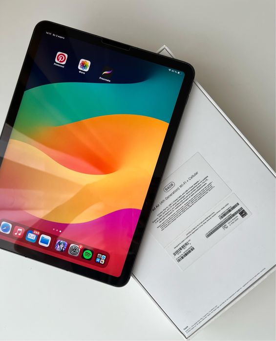 Ipad air 4 generation, wi-fi+cellular, 64gb