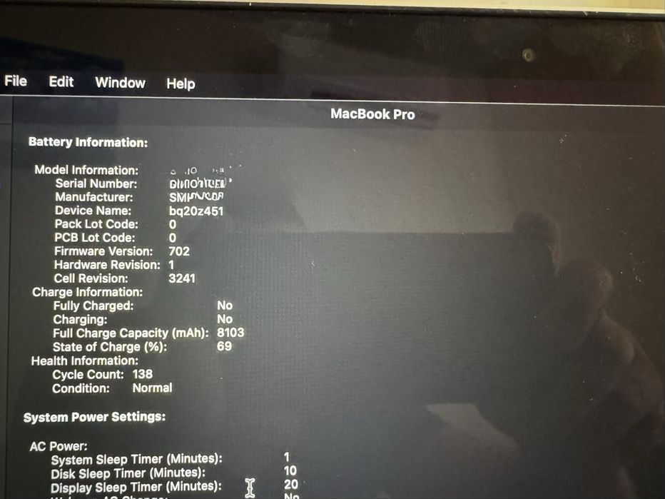 Macbook  Pro 15” retina