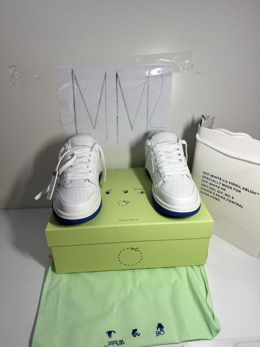 Adidasi sneakers off white ‘’for walking’’ blue shoes