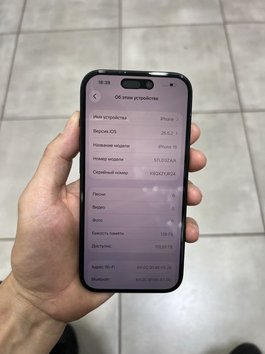 Iphone 15 128gb емкость 90%