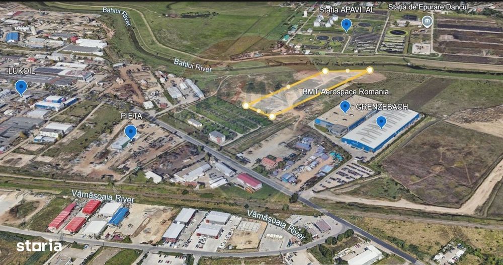 Teren Intravilan 1.2Ha de Vânzare, PUZ Aprobat - ZONA INDUSTRIALA IAȘI