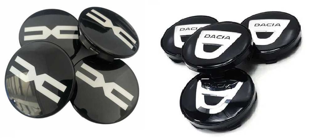 set 4 capace dacia negre pentru jante aliaj