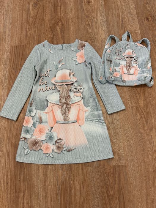 Детска рокля с раничка