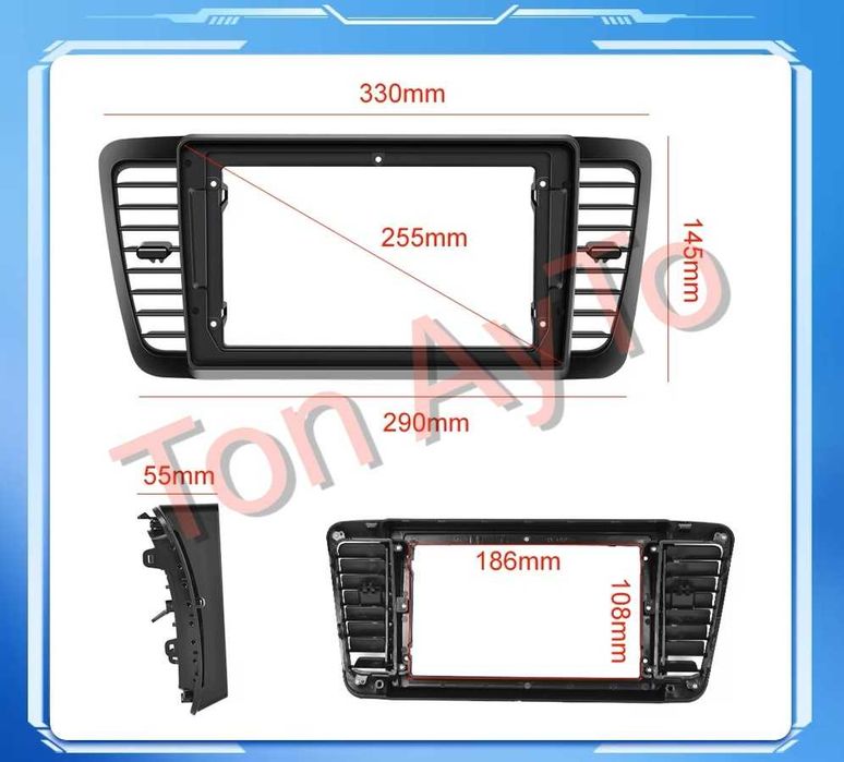 Мултимедия Субару Legacy 3 / Outback 4 9" 2003 - 2009 Андроид Карплей Android Carplay подарък камера