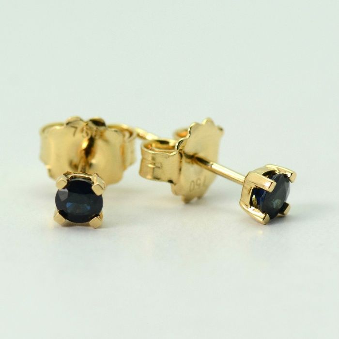 Cercei din aur alb/galben cu safire cod 7540,7531,7535