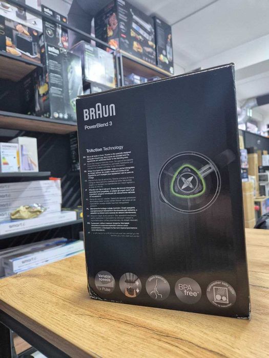 Блендер Braun PowerBlend 3/800Bt/BPA-free пластик/нерж. сталь