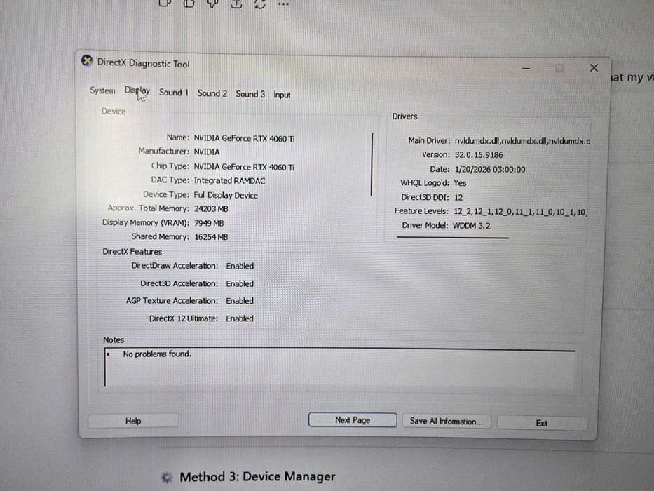 Desktop PC nvidia 4060ti