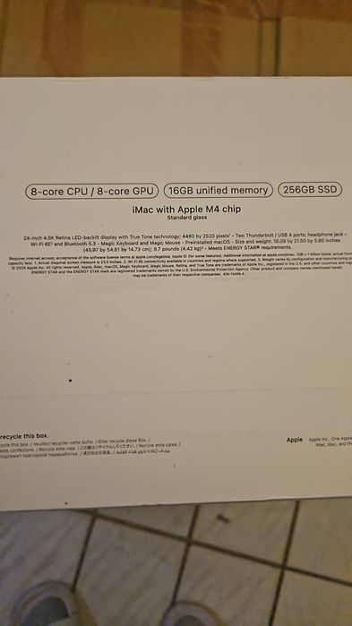 Sistem Desktop PC iMac 24" cu procesor Apple M4