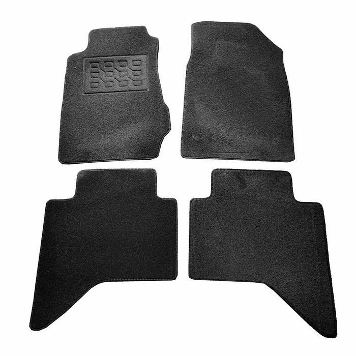 Covorase mocheta Isuzu D-Max (Cab Shiro/Kuro), cabina dubla, Negre, set de 4 bucati