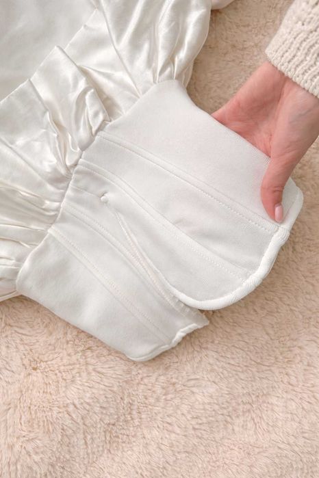 fashion nova бандажен бял гащеризон панталон топ бандаж нов балерина