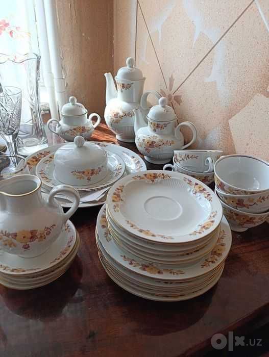 Чайный сервиз ГДР, отличное состояние, новое, не полный.