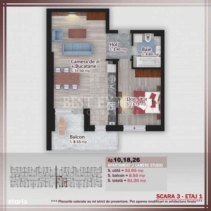 2 Camere Spatios | Compartimentare Excelenta | Direct Dezvoltator