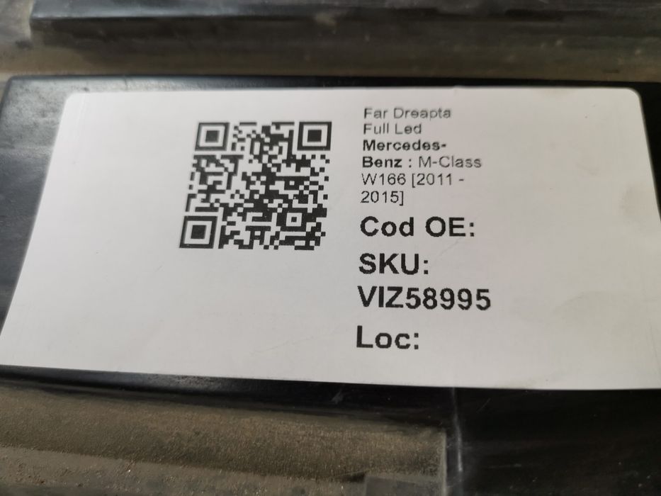Фар Дясно Пълен Лед ГЛЕ Мерцедес-Бенц М-Клас W166 [ - ] Оригинален Ава